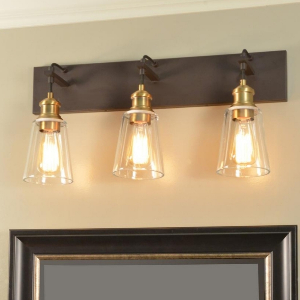 Design Solutions Intl. 25" 3-Light Bronze & Pewter